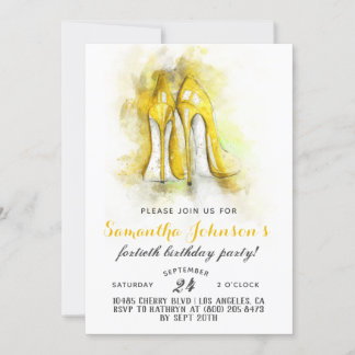 High Heels Fabulous Glam Birthday Einladung
