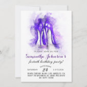 High Heels Fabulous Glam Birthday Einladung (Vorderseite)