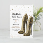 High Heels Fashion Shoes Glam Beauty Brautparty Einladung (Stehend Vorderseite)