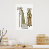 High Heels Lace and Bows Stiletto Shows Art Poster (Küche)