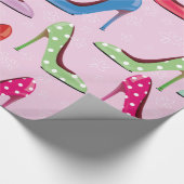 High Heels Muster Geschenkpapier (Ecke)