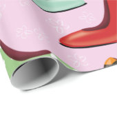 High Heels Muster Geschenkpapier (Rolleneckpunkt)