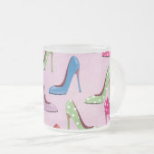 High Heels Muster Mattglastasse (VorderseiteRechts)