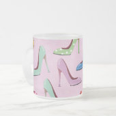 High Heels Muster Mattglastasse (Vorderseite Links)