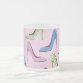 High Heels Muster Mattglastasse (Mittel)