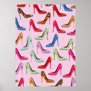 High Heels Muster Poster