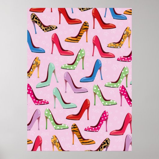 High Heels Muster Poster (Vorne)