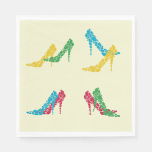 High Heels Papier Napkins Serviette