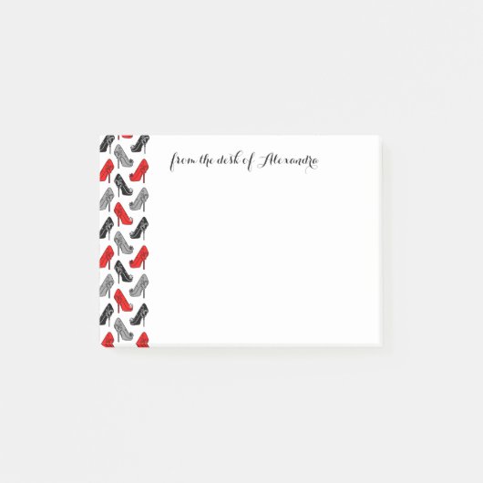 High Heels Post-it Klebezettel (Vorderseite)