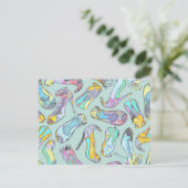 High Heels Postkarte (Stehend Vorderseite)