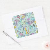 High Heels Quadratischer Aufkleber (Umschlag)