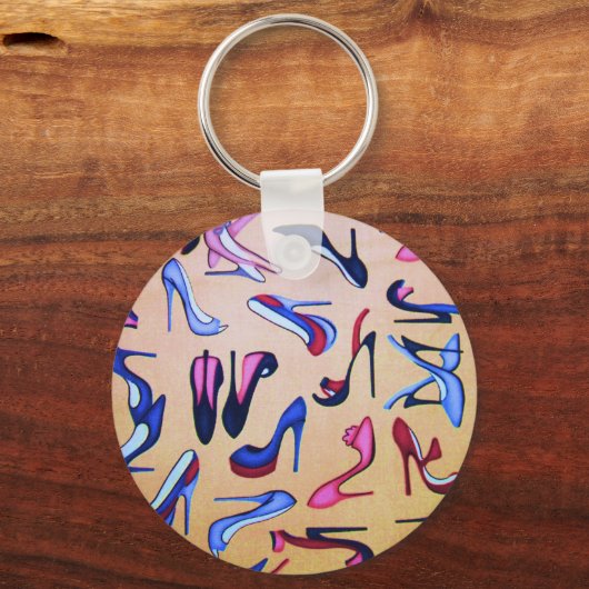 High Heels Schuhpumpen Kollage Mode Schlüsselanhänger (Vorderseite)