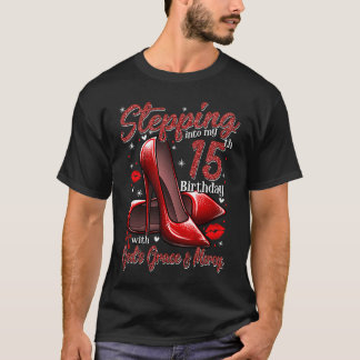 High Heels steigen in meinen 15. Geburtstag 15 und T-Shirt