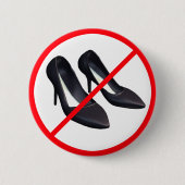 High Heels verboten! Button (Vorderseite)