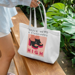 High Heels Zitat Tragetasche