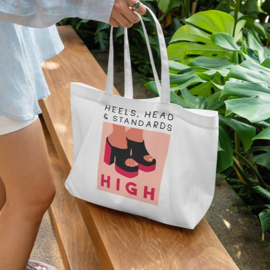 High Heels Zitat Tragetasche