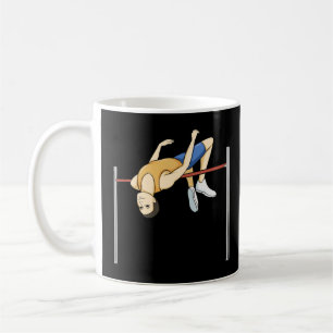 High Jump Athletics Track und Field Kaffeetasse