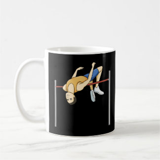 High Jump Athletics Track und Field Kaffeetasse