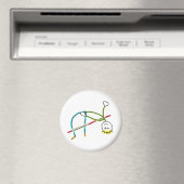 High Jump Stickman Magnet (In Situ (Geschirrspüler))