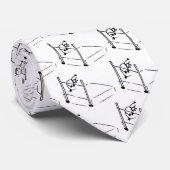 High Jump StickMan Track und Field Krawatte (Gerollt)