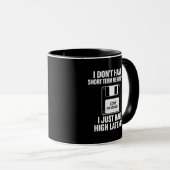 High-Latency-Retro-Tech-Computer-Humor Tasse (VorderseiteRechts)