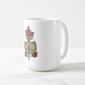 High Maintenance Money Dagger Rose Tattoo Flash B Kaffeetasse (VorderseiteRechts)