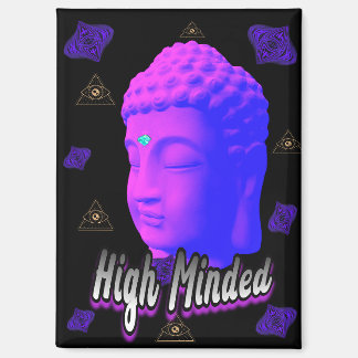 High Minded Buddha Magnet