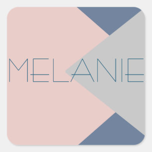 High Mode Super modernes Monogramm Quadratischer Aufkleber