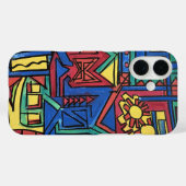 High Noon-Hand Painted Abstract Art Case-Mate iPhone Hülle (Rückseite (Horizontal))