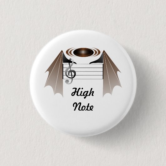 High Note Bat Favorite Song Button (Vorderseite)