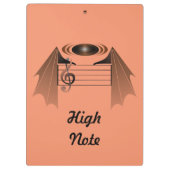 High Note Bat Favorite Song Klemmbrett (Rückseite)