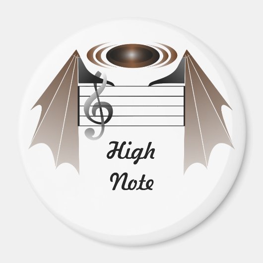 High Note Bat Favorite Song Magnet (Vorne)