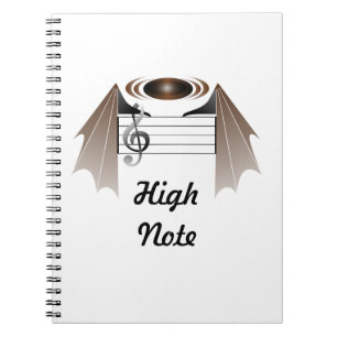 High Note Bat Favorite Song Notizblock