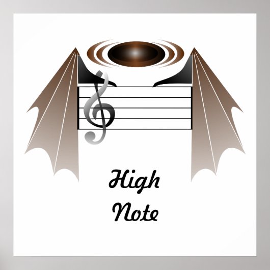 High Note Bat Favorite Song Poster (Vorne)