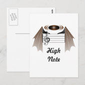 High Note Bat Favorite Song Postkarte (Vorne/Hinten)