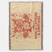 High on Caffeine & Emotions Decke (Vorderseite Vertikal)