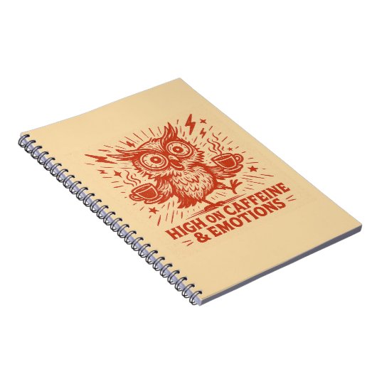 High on Caffeine & Emotions Notizblock (Rechte Seite)