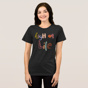 High on Life - Retro Doodle Typografy Shirt