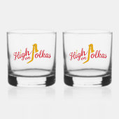 High on Polkas Logo Drinkware Set Whiskyglas (Vorderseite)