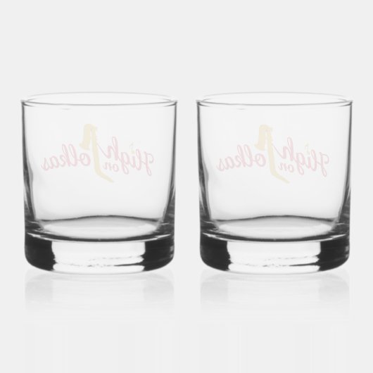 High on Polkas Logo Drinkware Set Whiskyglas (Rückseite)