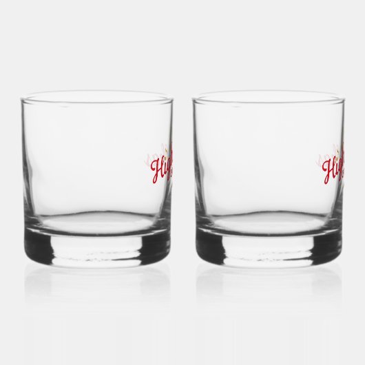 High on Polkas Logo Drinkware Set Whiskyglas (Rechts)