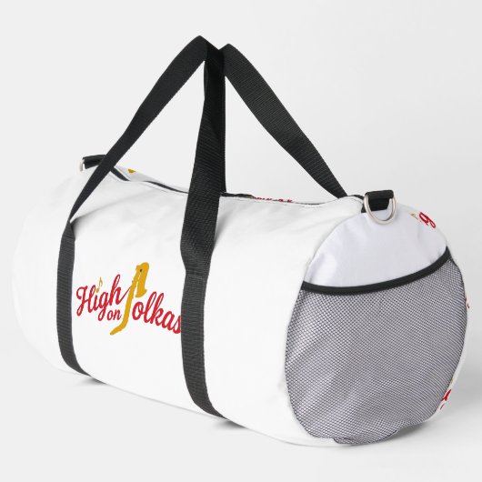 High on Polkas Logo Duffle Bag (Rechte Ecke)