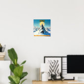 HIGH ON SNOW-COVERED MOUNTAIN POSTER (Heimbüro)