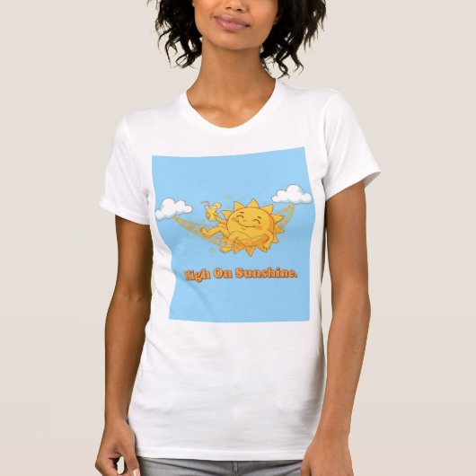 High on Sunshine — Radiating Bliss & Chill Vibes T-Shirt (Vorderseite)