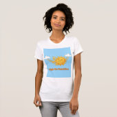 High on Sunshine — Radiating Bliss & Chill Vibes T-Shirt (Vorne ganz)