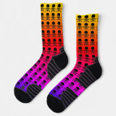 High Performance Socken aus schwarzem Schädel (Links)