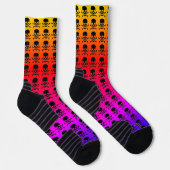 High Performance Socken aus schwarzem Schädel (Rechts)