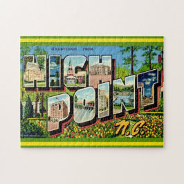 High Point NC 11x14 Postcard Puzzle