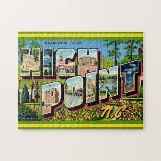 High Point NC 11x14 Postcard Puzzle (Horizontal)