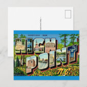 High Point North Carolina Postkarte (Vorne/Hinten)